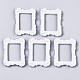 樹脂オープンバックベゼル  フォトフレーム形状  ホワイト  47~48x34~35x7mm X-CRES-N022-58-2