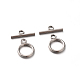 304 Stainless Steel Ring Toggle Clasps STAS-E088-23-1