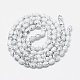 Chapelets de perles en verre drawbench peint GLAD-S080-6x8-74-2