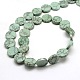 Synthetic Turquoise Flat Round Beads Strands G-P063-79-2