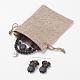 Lava Rock and Smoky Quartz Beads Wrap Bracelets and Earrings Jewelry Sets SJEW-JS00905-01-5