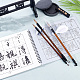 Ph pandahall インクなし中国書道セット 王羲之中国書道セット 初心者と専門家向け 水書きマジッククロス 伝統的な書道ブラシと水皿3個 AJEW-PH0004-92C-4