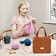 Наборы для изготовления плетеных сумок своими руками DIY-WH0387-13C-4
