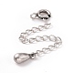 925 Sterling Silver Chain Extenders STER-D036-39AS-2