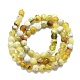 Chapelets de perles en opale jaune naturelle G-K245-A07-B02-2
