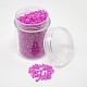 1 Box Transparent Frosted Two Cut Glass Seed Beads DIY Loose Spacer Tube Glass Seed Beads SEED-X0005-11-QB17-B-2