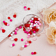Hobbiesay 350 pièce de 6 couleurs de perles rondes de 8 mm avec perles en forme de cœur rouge en acrylique rouge rose blanc perles d'espacement opaques en forme de cœur breloques en forme de boule de couleurs mélangées pour bricolage MACR-HY0001-01-5