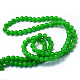 Chapelets de perles rondes en verre imitation jade peint X-DGLA-Q021-8mm-10-3