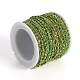 Handgefertigte Perlenkette aus Messing CHC-G011-08G-09-4