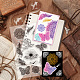 PH PandaHall Butterfly Clear Stamps Mandala Stamp Leaf Silicone Stamps Flower Rubber Stamps Transparent Seal Stamps for DIY Photo Albums Holiday Cards Scrapbooking Gift Tags and Other Craft Projects DIY-WH0448-0422-5