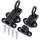 GORGECRAFT 2Pcs Door Bolt Aluminum Alloy Automatic Latch Lock with 8Pcs Screws Self Closing Security Slide Window Gate Spring Latch Bolt for Gates Courtyard Shed Door Cabinet Toilet Bathrooms AJEW-GF0004-87B-1