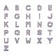 Nbeads 156 pz alfabeto az lettera diapositiva fascino perline di strass per gioielli in vetro medaglione memoria vivente risultati ALRI-PH0001-01-1