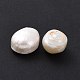 Perlas naturales abalorios de agua dulce cultivadas PEAR-P003-24-3