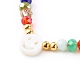 Electroplate Glass Braided Bead Bracelets for Kids BJEW-JB06361-5
