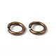 90pcs de bronce antiguos anillos de latón de salto X-JRC6MM-AB-2