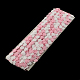 花のポリエステルリボン  ギフト包装用  カラフル  1/2インチ（13mm）x1mm  約15ヤード/バンドル（13.716メートル/バンドル） NWIR-R022-03-2
