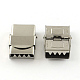 Smooth Surface 201 Stainless Steel Watch Band Clasps STAS-R063-80-1