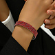 Bracelets multicouches en laiton platine RM1445-1-2