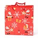 クリスマスをテーマにした紙袋  正方形  ジュエリー収納用  レッド  20x20x0.45cm CARB-P006-01A-02-3