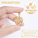 UNICRAFTALE 3Pcs Golden Heart Locket Pendants Crystal Stainless Steel Photo Frame Charms with Rhinestone Photo Locket Necklace Pendants for Jewelry Making 22.5mm Gift for Mothert's Day Valentine's Day STAS-UN0037-22-2