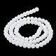 Brins de perles de verre de couleur unie imitation jade EGLA-A034-J2mm-MD05-4