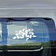 4 pièces 4 styles autocollants de voiture auto-adhésifs imperméables pour animaux de compagnie DIY-WH0308-225A-005-5