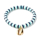 Ensemble de bracelets extensibles en perles heishi en argile polymère faits à la main BJEW-JB07335-2