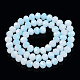 Two-Tone Imitation Jade Glass Beads Strands GLAA-T033-01C-05-2