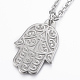 304 Stainless Steel Pendant Necklaces NJEW-H473-07P-1
