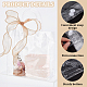 San Valentino Benecreat 50 pz. Borse portaoggetti rettangolari in PVC trasparente con manico ABAG-BC0001-56-4