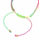 Bracelets réglables de perles tressées avec cordon en nylon BJEW-JB05680-4
