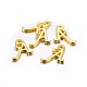 Plaqué or pendentifs de l'alphabet en alliage PALLOY-P097-01-3
