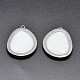 Teardrop Faceted Glass Earring Pendants GLAA-P006-01C-2