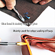 Bolígrafo de tinte de borde de cuero de doble cara de acero inoxidable Gorgecraft TOOL-GF0001-22-3