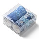 10 cinta adhesiva de papel con patrón de tema de invierno de 10 colores DIY-G092-01-5