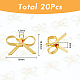 DICOSMETIC 20Pcs Hollow Bowknot Charm Golden Bow Pendant Bow Ribbon Charm Resin Filling Charm Brass Charm Vintage Dangle Charm Supplies for Jewelry Making DIY Craft Gift for Woman KK-DC0001-20-2