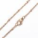 304 Stainless Steel Cable Chain Necklaces NJEW-P147-06-4