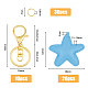 DICOSMETIC DIY Keychain Making Kit 20Pcs Star Charms 10Pcs Lobster Claw Clasp Keychain 30Pcs Open Jump Ring Golden Multi-Colored Star Leather Key Chain Purse Bag Decoration for Women Men DIY-DC0001-87-2
