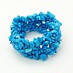 Gemstone Chip Stretch Bracelets BJEW-D093-7-2