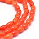 Oval Natural Coral Beads Strands CORA-N0003-35B-1