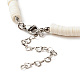 Handgefertigte Heishi-Perlenkette aus Fimo mit flacher Rundung für Frauen NJEW-JN03794-5