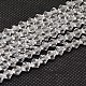 Chapelets de perles en verre bicone d'imitation de cristal autrichien GLAA-F029-6x6mm-13-1