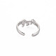 304 bracciale aperto da donna con 12 costellazioni/segni zodiacali in acciaio inossidabile RJEW-S405-156P-G-2