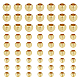 300 Pcs 3 Sizes Brass Cube Beads KK-HY0003-64-1