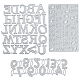 Craspire number & alphabet frame plantillas de troqueles de corte de acero al carbono DIY-CP0001-03-1