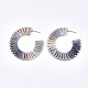 Handmade Raffia Woven Stud Earrings WOVE-S120-06A-2