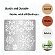 GORGECRAFT 8 Styles Mandala Stencils Painting Templates Flower Stainless Steel Stencils 6.3 Inch Reusable Floral Metal Journal Stencils for Wood Burning Pyrography Crafting Carving Painting DIY-WH0238-147-6