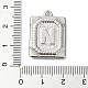 Подвески из нержавеющей стали 304 с защитой от потускнения STAS-U033-01P-N-3