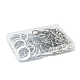 30 Stück geteilte Schlüsselringe aus Eisen IFIN-FS0001-21-2