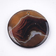 Natural Banded Agate/Striped Agate Pendants G-T105-41-3